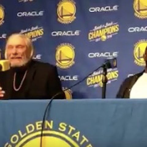 Don Nelson made a legendary appearance at Oracle...