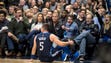 Dec. 12: Dallas Mavericks fans reacts to a basket by