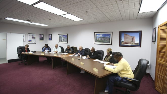The Wilmington Housing Authority board meets at its Walnut Street headquarters.