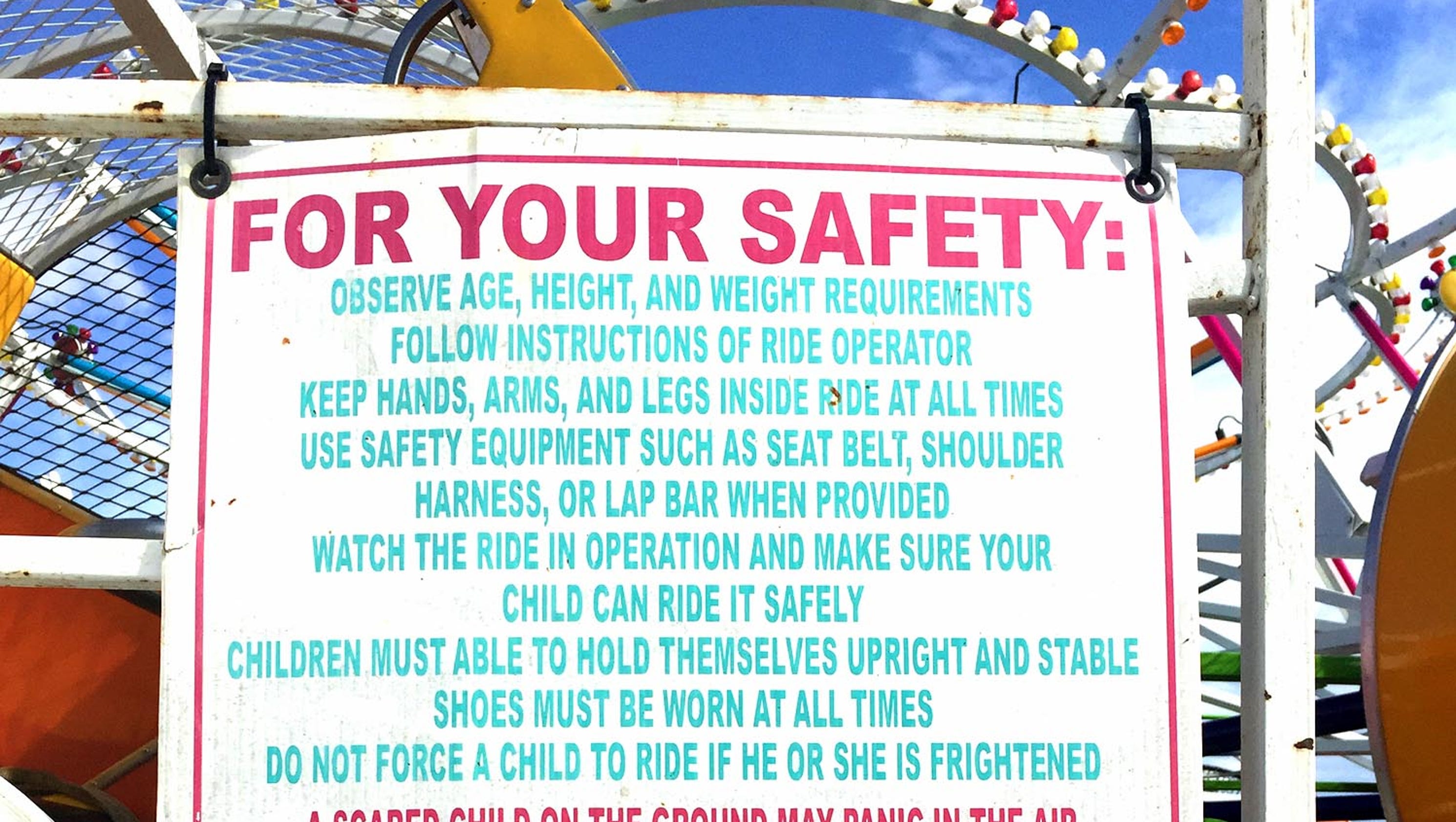 How to stay safe on amusement rides
