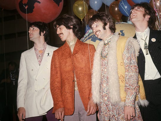 The Beatles — from left, Paul McCartney, George Harrison,