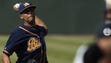 David Price pitches for the Class AA Montgomery Biscuits