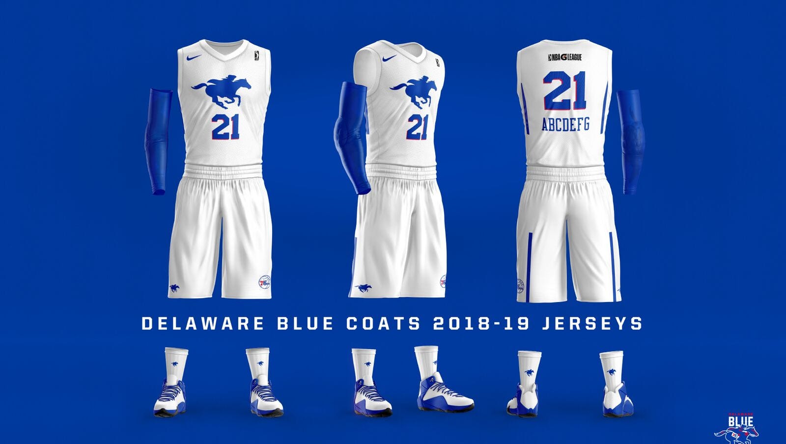 Nba G League S 87ers Rebranded As Delaware Blue Coats By 76ers