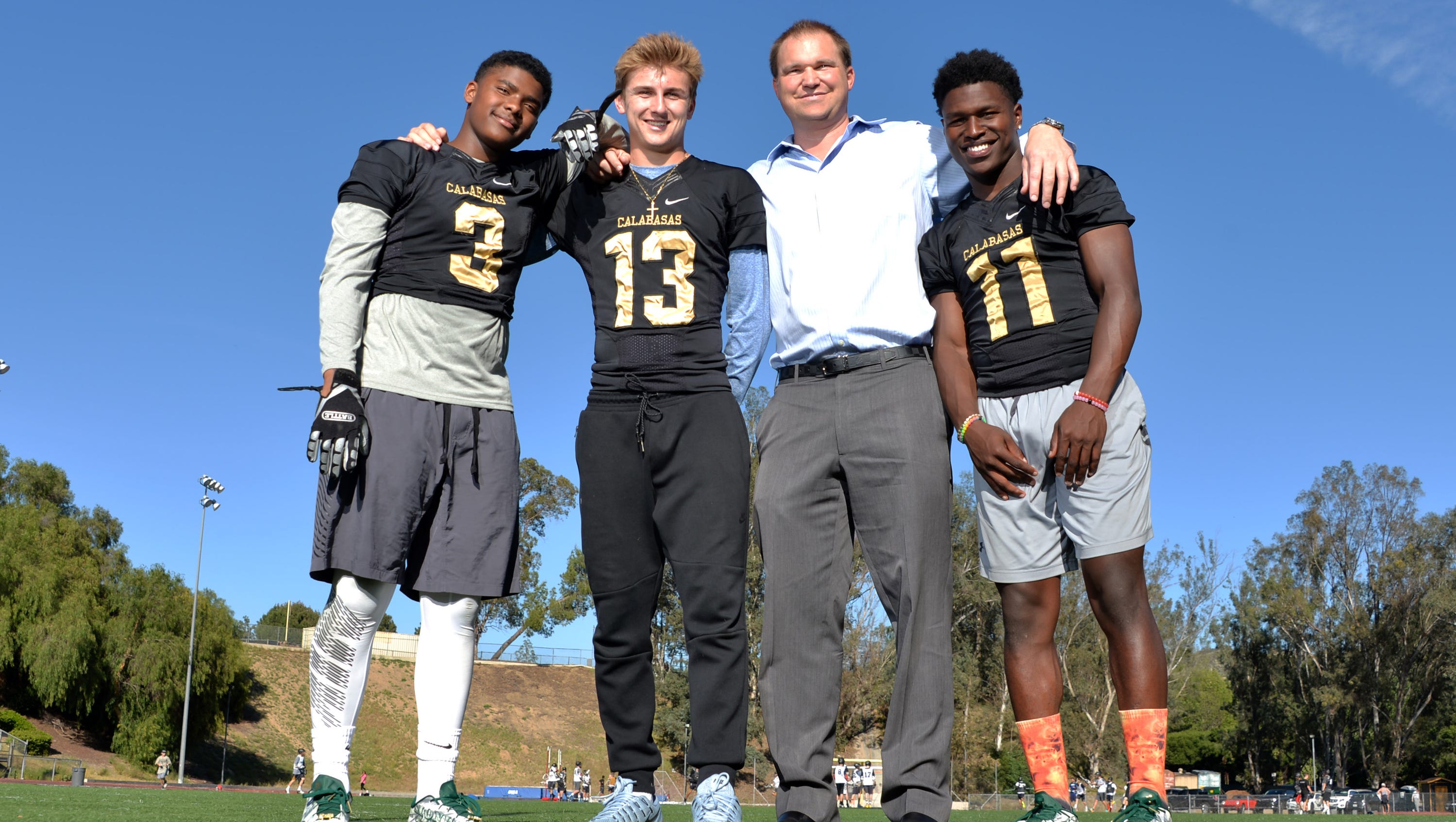 In The Backyard Of Bieber And Kardashian Football Stars Abound