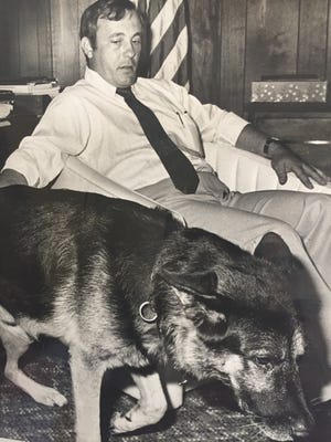 Dog handler John Preston, the state's key witness against Gary Bennett, Juan Ramos, William Dillon and Wilton Dedge. He was later proven to be a fraud.
