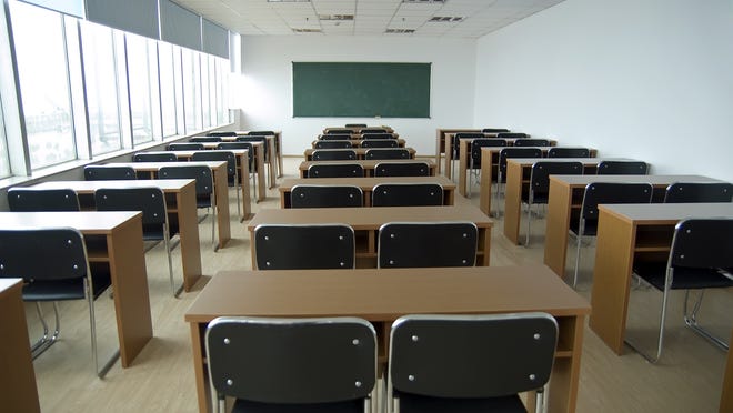 The empty classroom