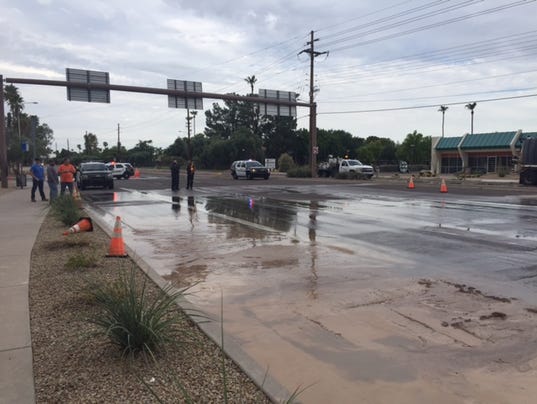 Water-main break closes Tempe intersection