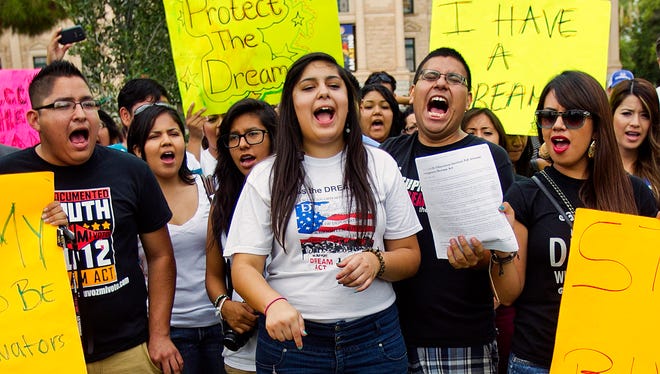 'Dreamers' during a demonstration at the Capitol a few years back.