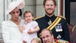 Prince Harry smiles next to Duchess Kate, Princess