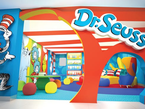 Two Carnival ships will be getting Dr. Seuss-themed play areas as part of a partnership between the line and Dr. Seuss Enterprises.