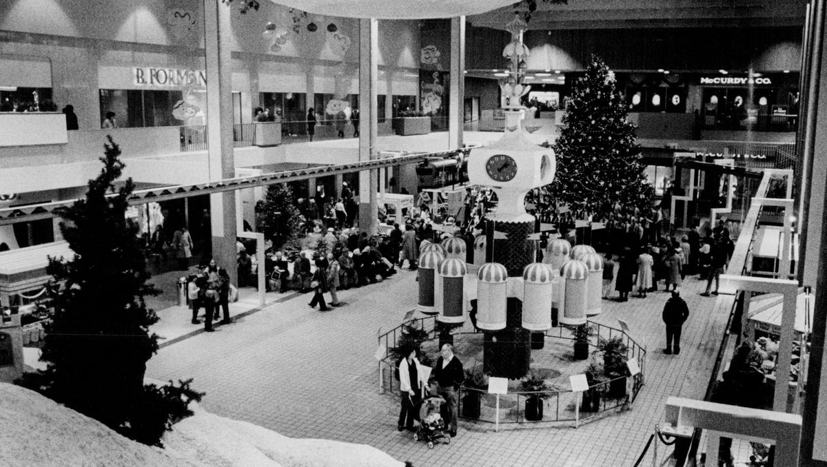 Rochester NY history Christmas at Midtown Plaza