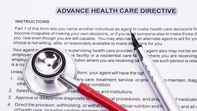 Advance care directives include a living will and a health care power of attorney.
