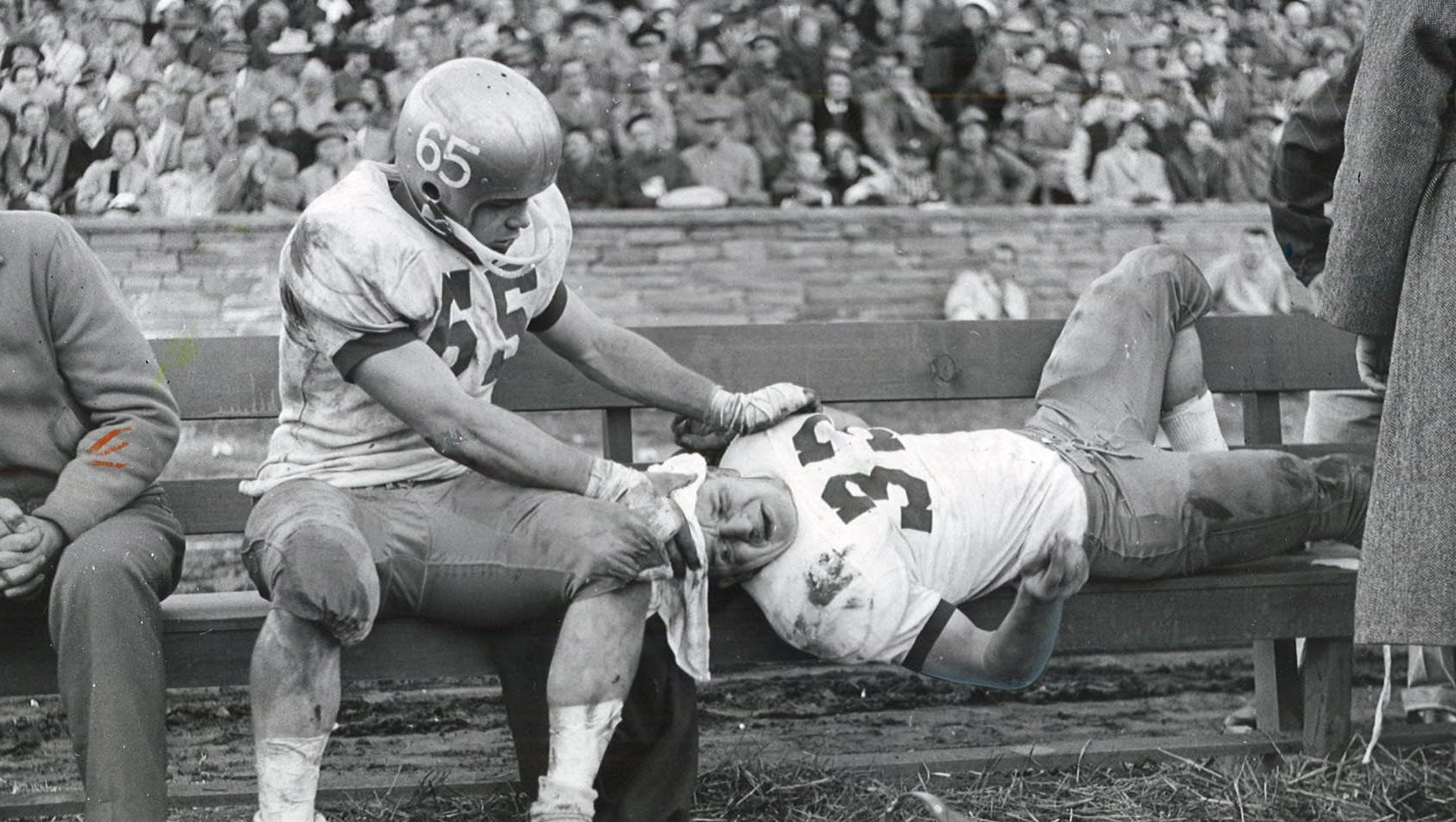 Old Time Photo These football players were TOUGH