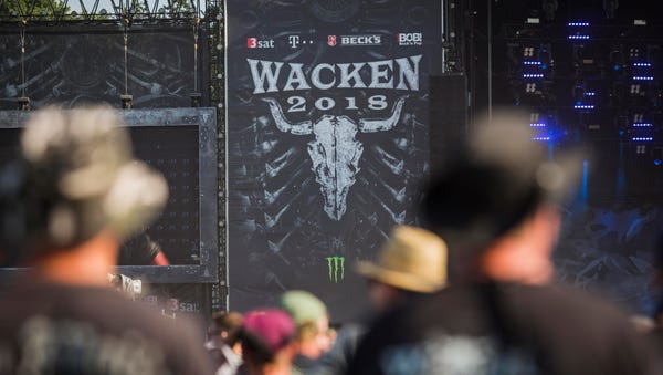 General view of the Wacken Open Air festival on...