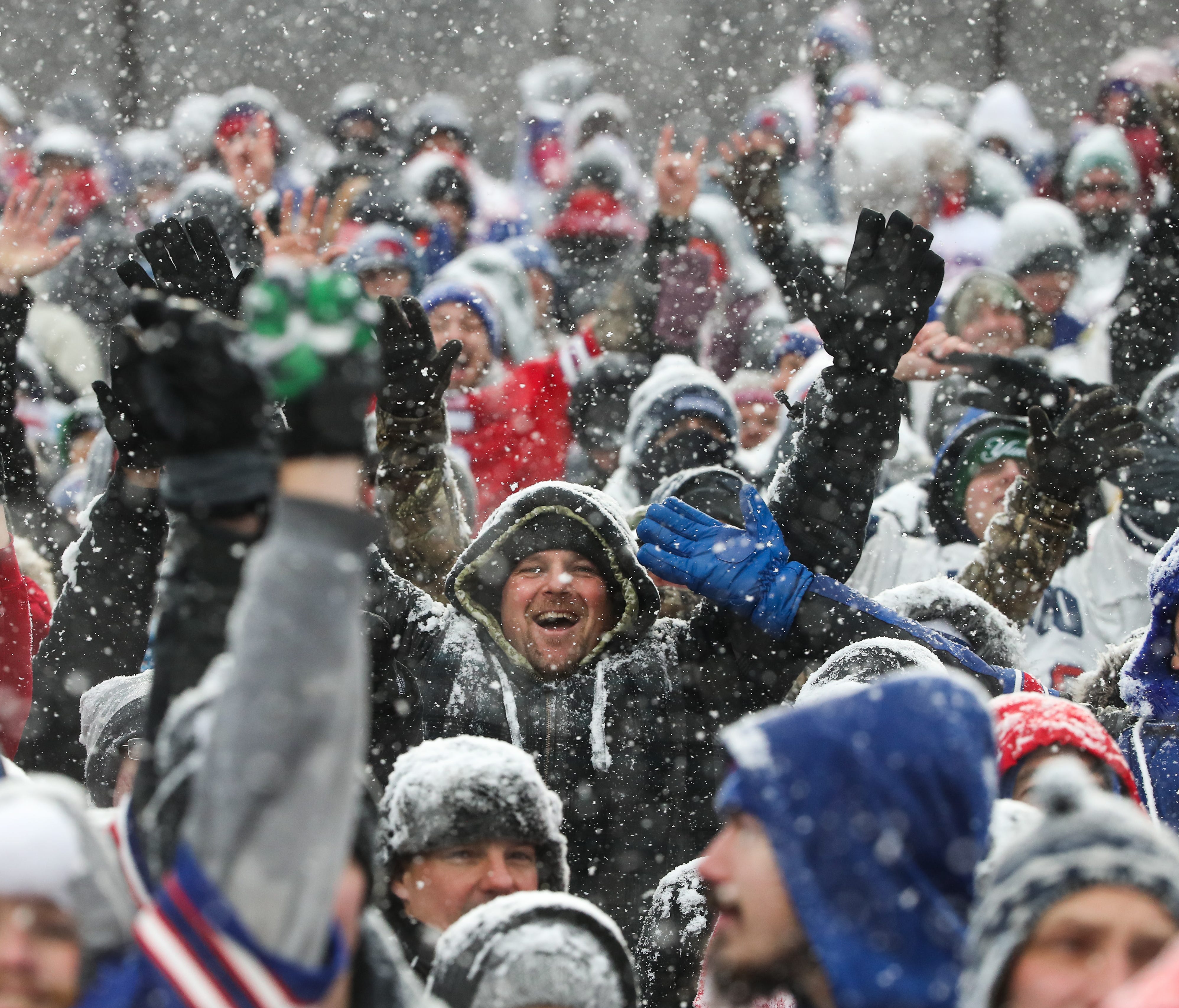 Fans during the second quarter of a game between the Buffalo Bills and Indianapolis Colts on Dec. 10, 2017, at New Era Field in Orchard Park, N.Y.
