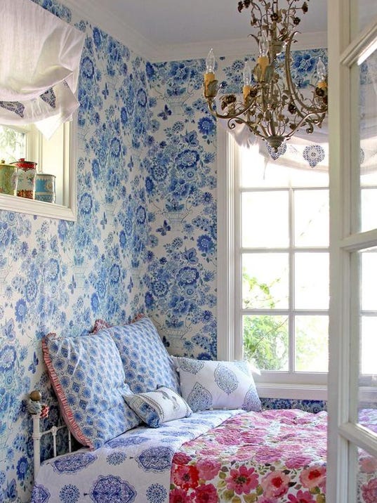 Fabriccovered walls an easy, cozy DIY project