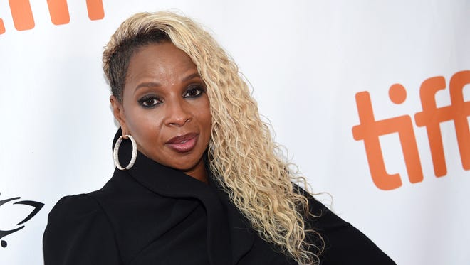 Actor and singer Mary J. Blige attends the premiere for "Mudbound" on day six of the Toronto International Film Festival, at the Winter Garden Theatre on Tuesday, Sept. 12, 2017, in Toronto.