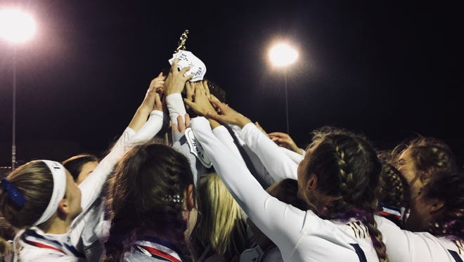 Top-seeded Webster Thomas defeated No. 3 Penfield, 2-1, in overtime to win the Class A field hockey sectional title at East Rochester High School, Monday.