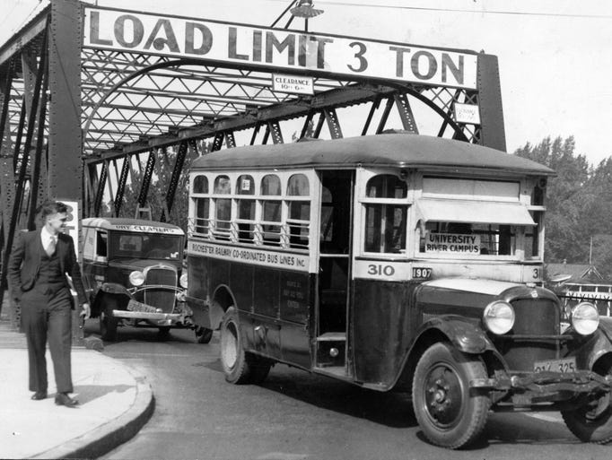 In this 1933 photo, a Rochester Railway Coordinated