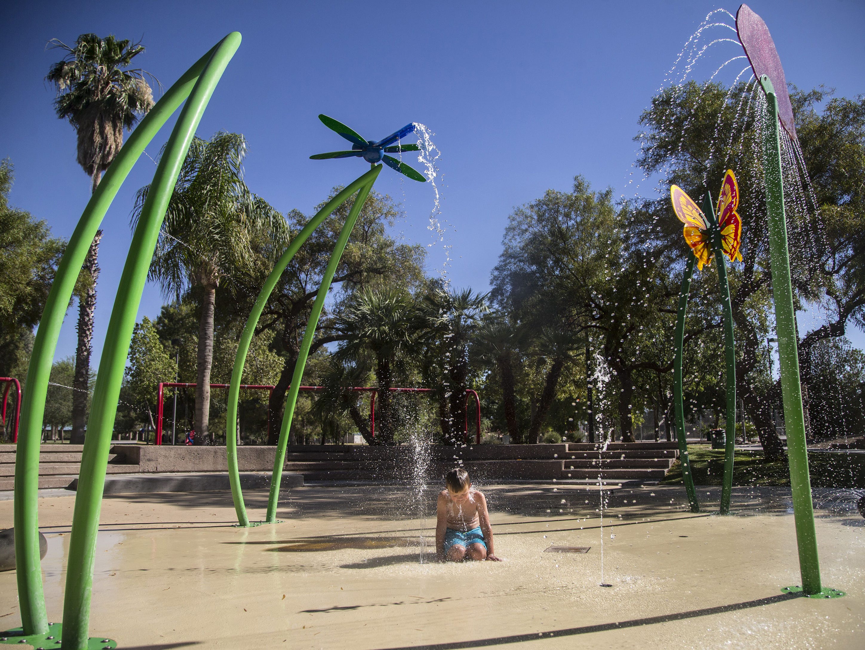 The best recipe to beat the heat is to find some water, preferably cool.
