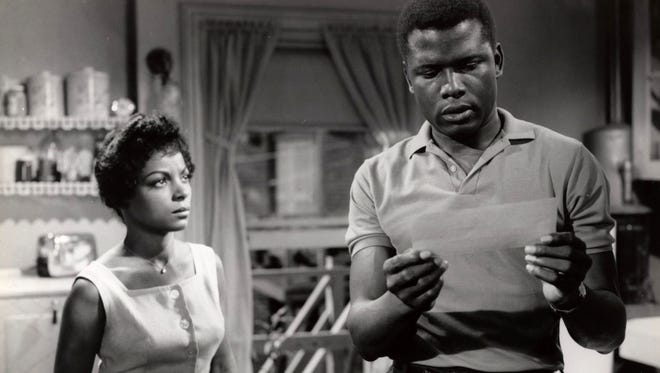 Ruby Dee and Sidney Poitier in the 1961 film 'A Raisin in the Sun.'