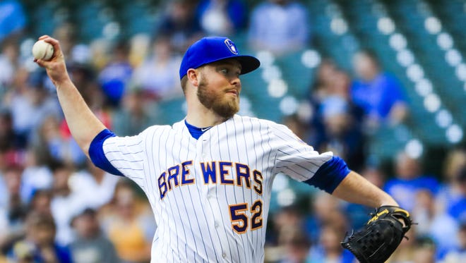 Jimmy Nelson did not allow a run in his eight innings of work.