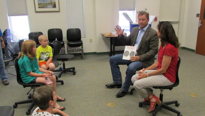 The Smith Valley Branch Library hosted U.S. Sen. Dean Heller and his wife, Lynne Heller, on July 2.