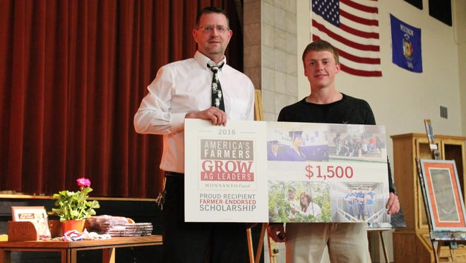 Reedsville High School student Trevor Mack has been awarded a $1,500 scholarship from America’s Farmers Grow Ag Leaders, sponsored by the Monsanto Fund. Mack grew up on his family’s farm and has been active in the agriculture program at school. Grow Ag Leaders raises awareness of diverse career opportunities in the agriculture industry and provides 352 scholarships nationwide to support student’s post high school ag education. Grow Ag Leaders scholarships, administered by the National FFA Organization, are available to high school seniors and college students pursuing degrees in ag-related fields. To be considered, each applicant is required to receive endorsements from at least three local farmers. FFA members and non-FFA members are eligible.