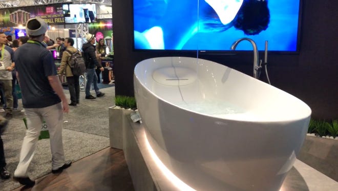 Toto's $19,000 Floating Tub has a heated headrest and "brings freedom from gravity, releasing stress on joints and encouraging ultimate relaxation."
