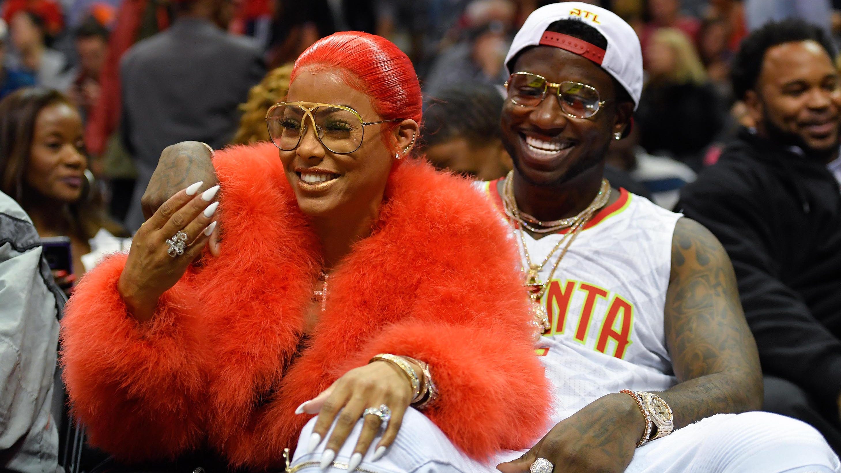 Majestætisk Luksus fly Gucci Mane proposed to girlfriend at Hawks game
