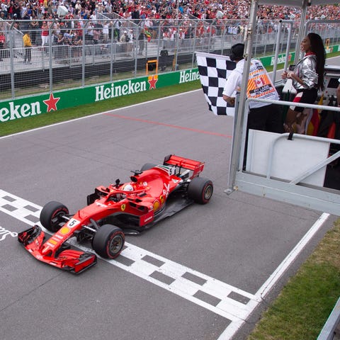 Ferrari's Sebastian Vettel of Germany officially...