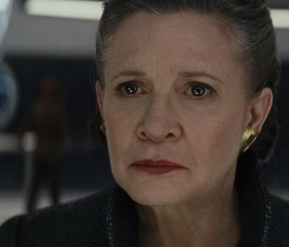 'Star Wars: The Last Jedi' will be the final performance for Carrie Fisher as General Leia.