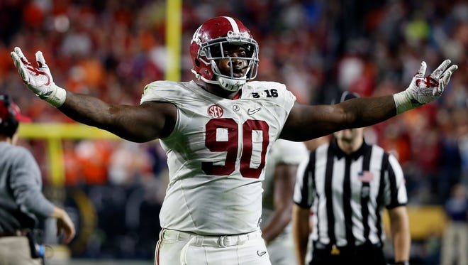 Alabama defensive tackle Jarran Reed could slip to the Packers late in the first round.