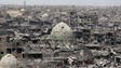 Buildings in Mosul show months of war in this view