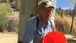 Joe Falcone demonstrates how to pan for gold at Rattlesnake