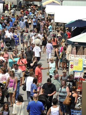 Crowds flock to the Nashville Flea Market at Fairgrounds Nashville.