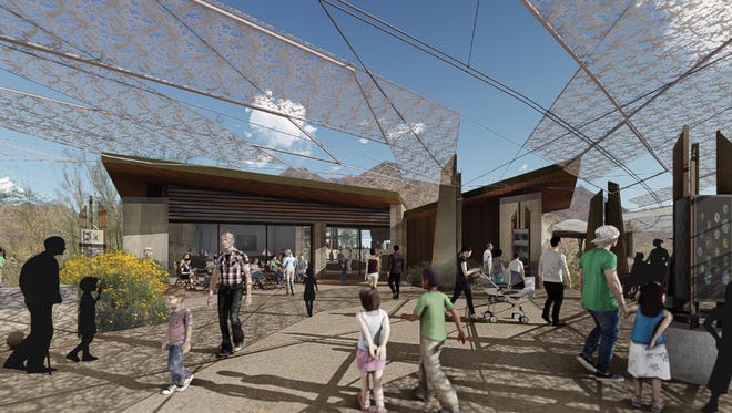 Renderings for Desert EDGE, formerly the Desert Discovery Center, show a reduced footprint.