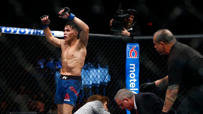 Ricky Simon wins by TKO after final bell at UFC Fight Night 128