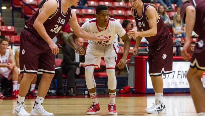 Dixie State takes on Seattle Pacific at the Burns Arena Saturday, Nov. 14, 2015.
