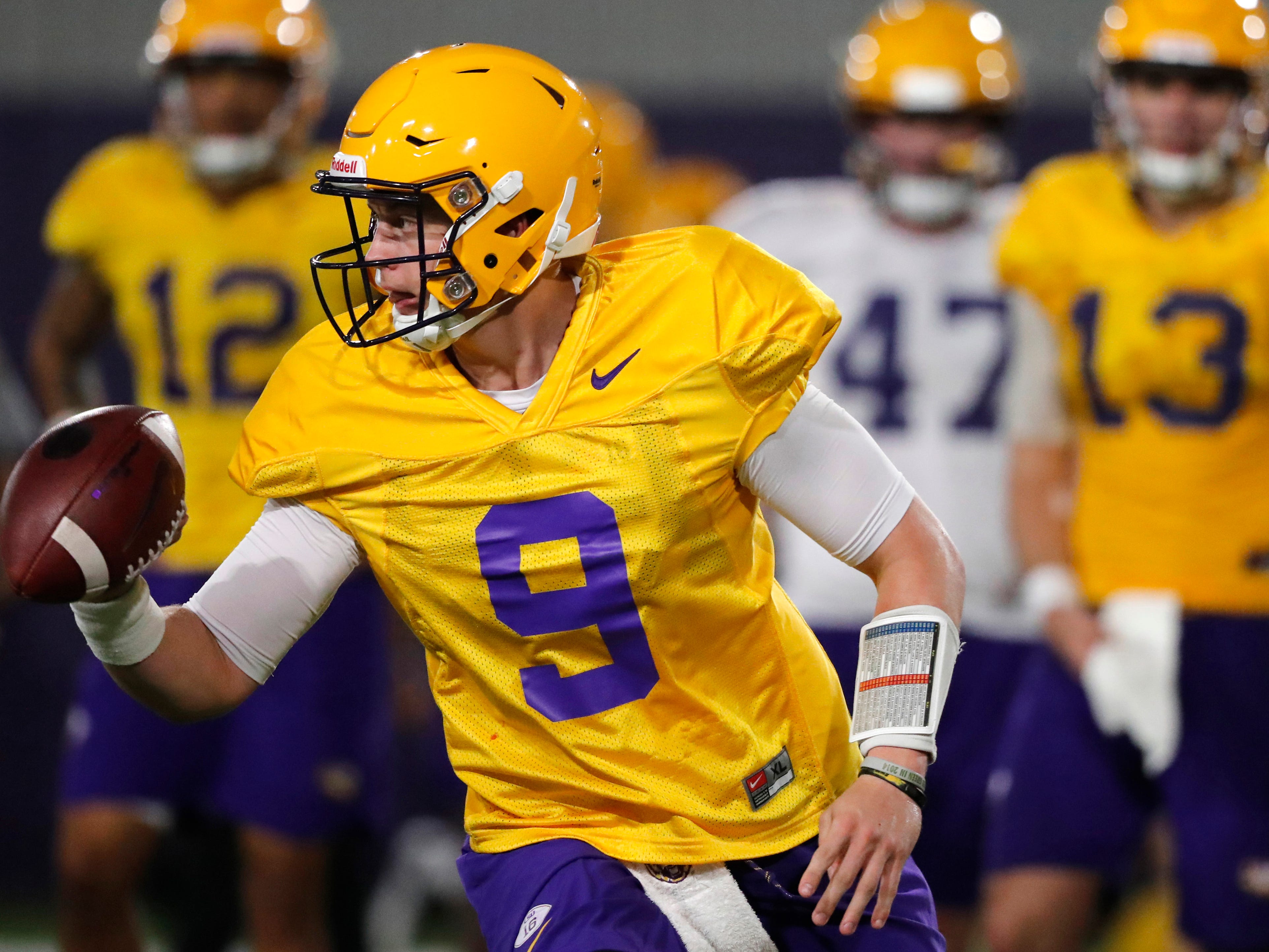 Could it have been that 428th practice repetition that won Burrow the LSU quarterback job? | USA ...