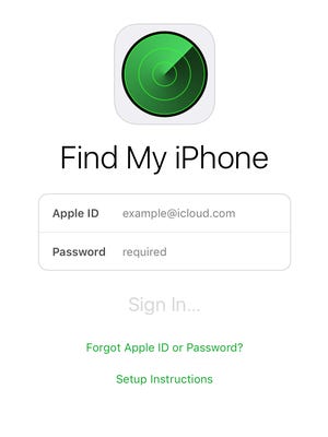 Find my iPhone app