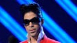 Prince appears on stage at the 50th Grammy Awards on