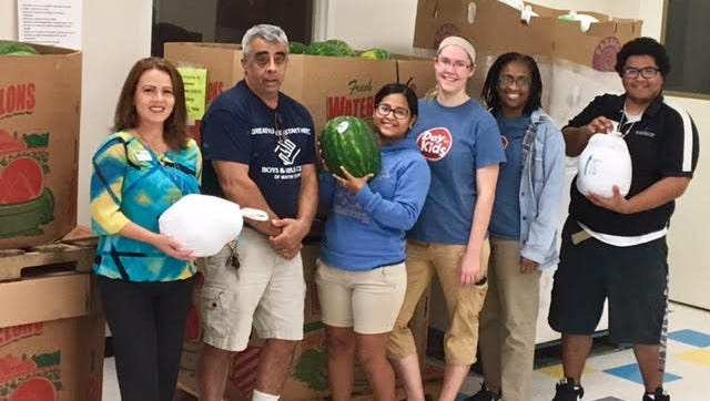 Treasure Coast Food Bank staff delivered 140 watermelons and 150 turkeys for Boys & Girls Club of Martin County families at the Bill & Barbara Whitman Club in Indiantown and 25 hams for club families at the John & Marge Bolton Club in Port Salerno.