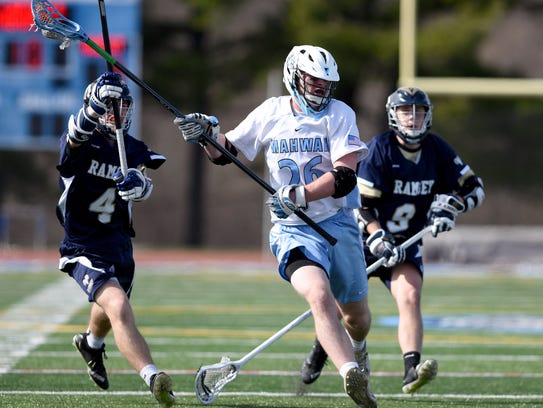 Mahwah's Rich Paruszek #26 is chased down by Ramsey's
