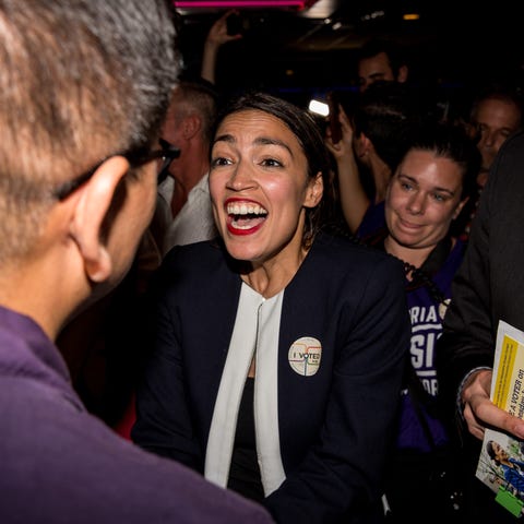 Progressive challenger Alexandria Ocasio-Cortez...