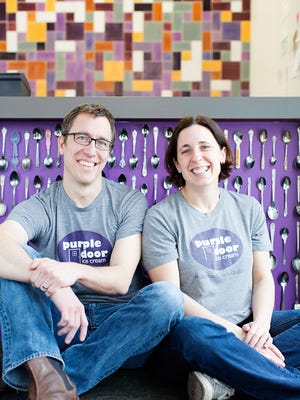 Steve and Lauren Schultz own Milwaukee-based Purple Door Ice Cream, which is expanding to the new Mequon Public Market.