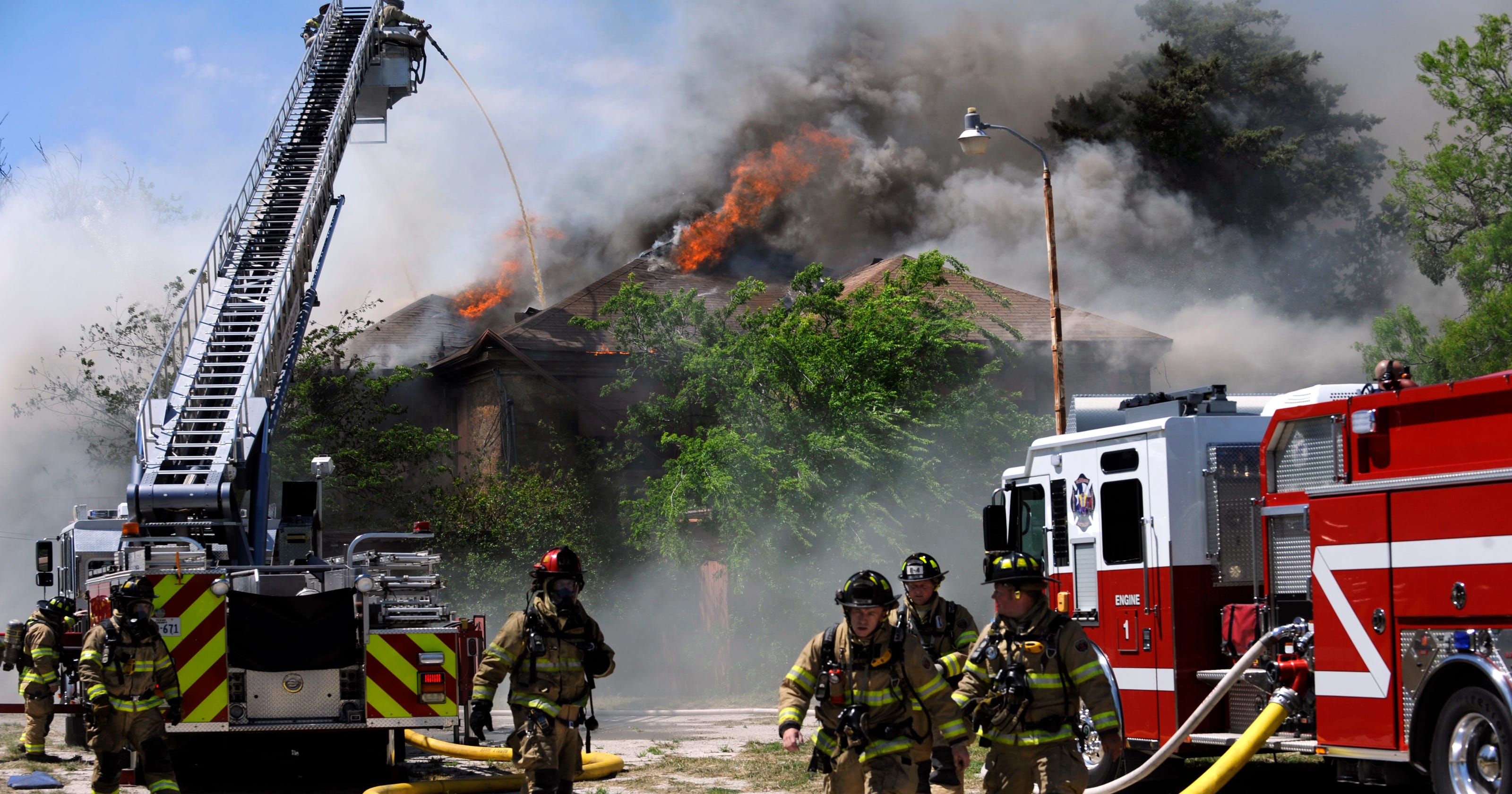 Twoalarm fire claims historic Abilene hospital