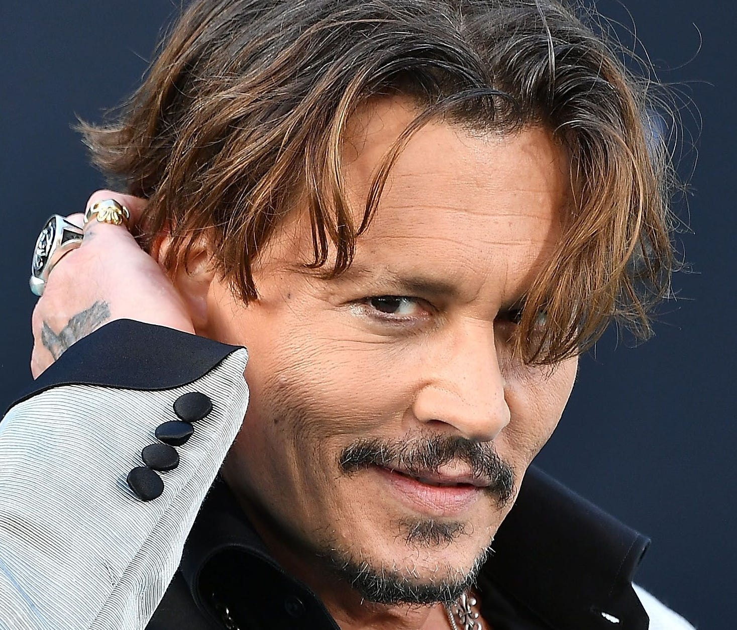 Johnny Depp arrives for the premiere of 'Pirates of the Caribbean: Dead Men Tell No Tales' in Hollywood.