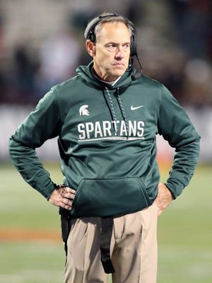 Michigan State Spartans coach Mark Dantonio has seen better days.