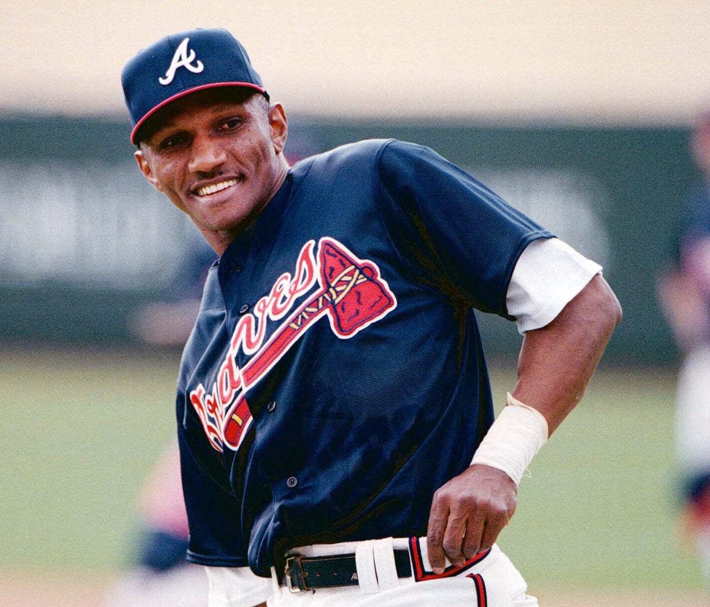 Otis Nixon played 17 years in the major leagues, and finished with a final season with the Braves in 1999.